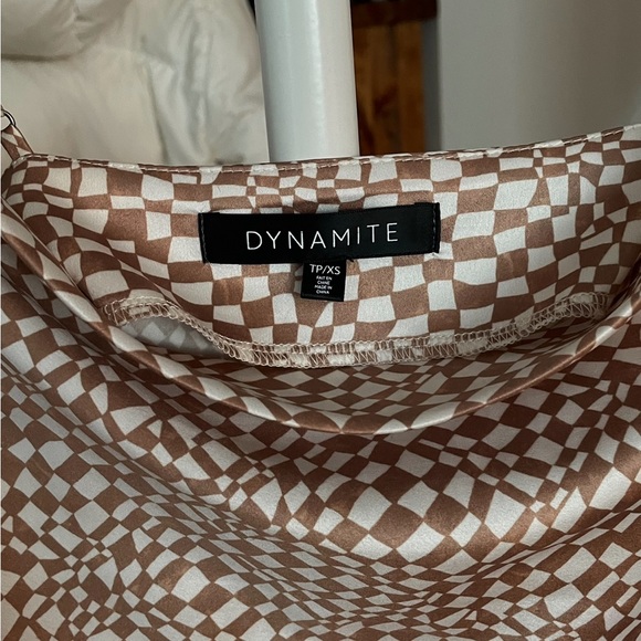 NWOT Dynamite Dani Cowl Neck Satin Slip Dress - Picture 2 of 4